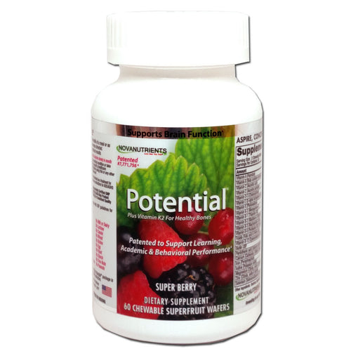 Potential - The Only Product Patented for Learning, Academic Performance & Behavior, 60 Chewables-NovaNutrients.com